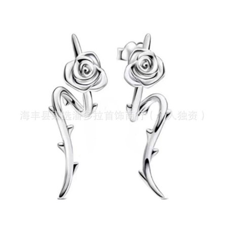 Hvide kobberbelagte sølv stedmoderblomst blå sommerfugl rosaguld sol og måne øreringe øreringe gave