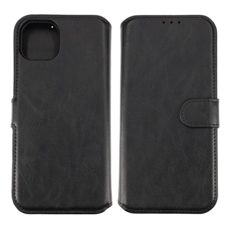 iPhone 15 Plus Plånboksfodral Magnet Rvelon - Svart
