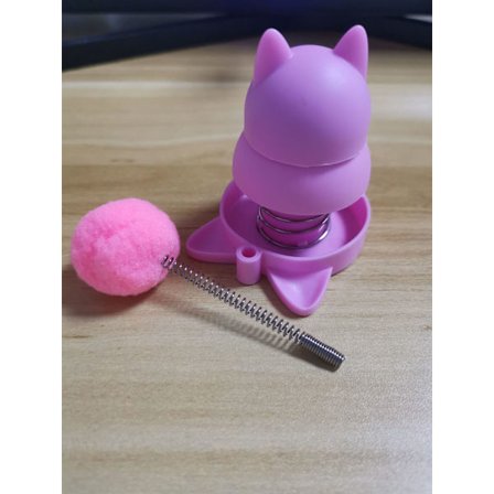 Mub- Lucky Cat Licking Le Mint Ball Hej Avhårning Hår Boll Mint Tänder Rengöring Rolig Katt Stick Kattleksaker purp