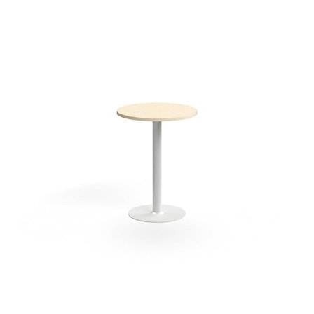 Bar table VERTICUS, Ø700x900 mm, birch/white