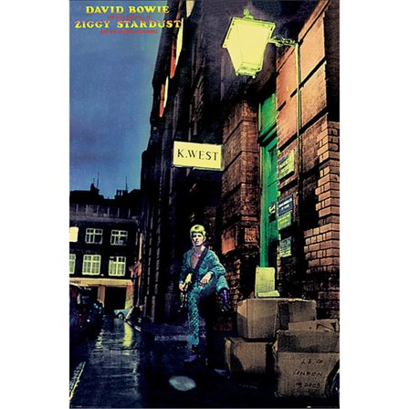 David Bowie The Rise and Fall of Ziggy Stardust Album Poster On