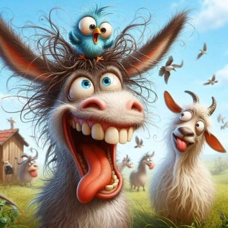 Rolig Häst Affisch A4