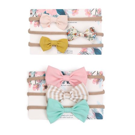 6PCS/1SET Baby Pannband Elastiskt bomull