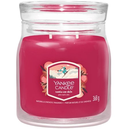 Yankee Candle Signature Medium Jar Santa On Skis 368g
