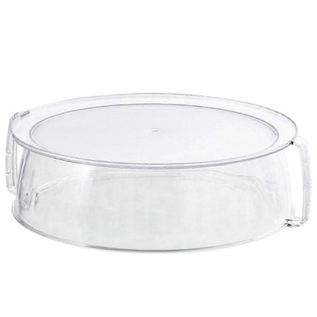 Lasinen mikroaaltouunin kansi ruoantähteiden turvalliseen lämmittämiseen