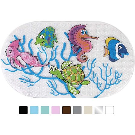 Baderom anti-skli matte for barn, sklisikker badeinnlegg for bad, sterk og sikker