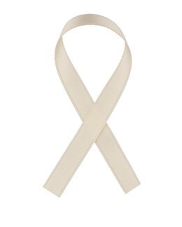 Silkebånd natur 10 mm - Textra