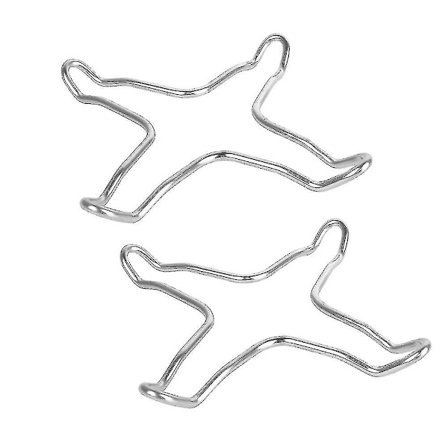 Rustfrit stål gasbegrænsere til gaskomfur gaskomfur støtte top gitter wok støtte 14*14cm Fontainebleau 2stk sølv