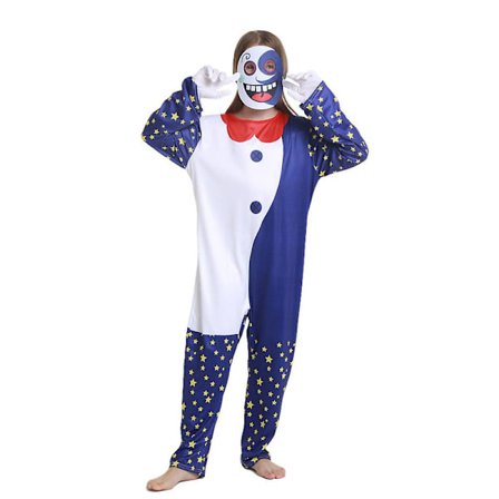 4-14 år Barn Sundrop Moondrop Cosplay Kostyme Jumpsuit+maske+hansker Sett-Måne