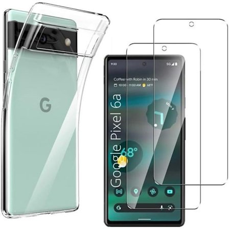 Coque til Google Pixel 6a og 2 hærdede glas skærmbeskyttelse Phonillico