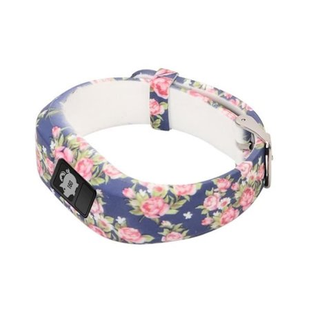 Rosa silikonarmbandshållare för Garmin VivoFit Jr Junior Garmin VivoFit Jr 2 Fitness Activity Tracker