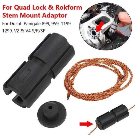 For Quad Lock & Rokform Styrestammefeste Adapter For Ducati Panigale 899 959 V2 & V4