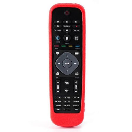 Silikonskal för Philips TV-fjärrkontroll Anti-Lost Fjärrkontrollfodral Ersättning - Ljusblå