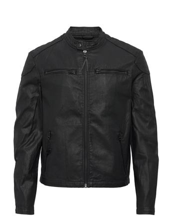 Vintage Coated Denim Racer Jkt Black Superdry