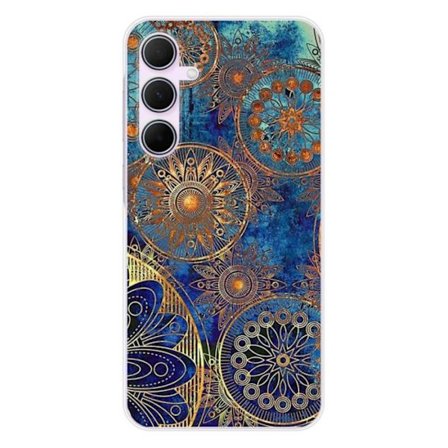 Siliconfodral - Kompatibel med Samsung Galaxy A55 5G - mandala blå design