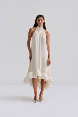 Malina - Sabrina midiklänning - S - White