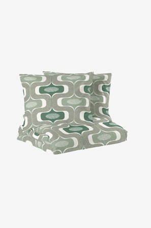 Redlunds - Ludvig 3-d seng - Grøn - Sengesæt - 220X210 - Fra Homeroom