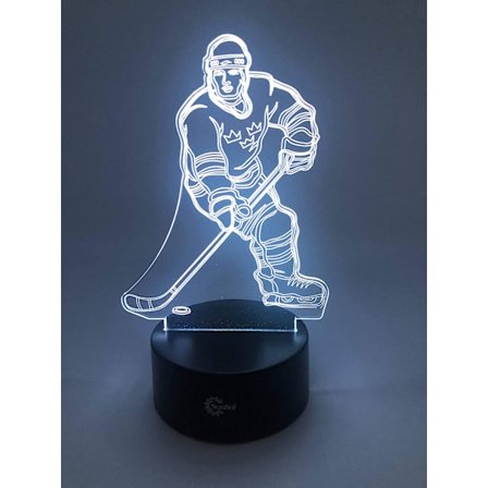 3D Illusion Multi Colors USB Sovande Nattljus Skrivbordslampa