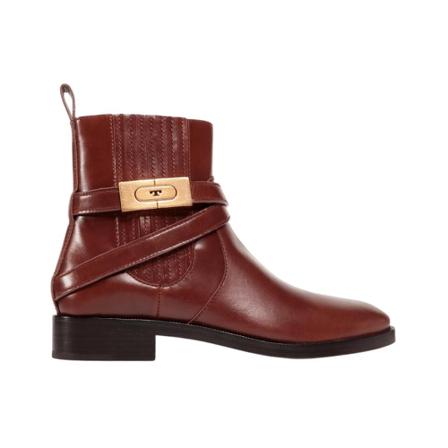 Tory Burch, T-Hardware Chelsea Boot Brązowy, Kobieta, Rozmiar: 40 EU