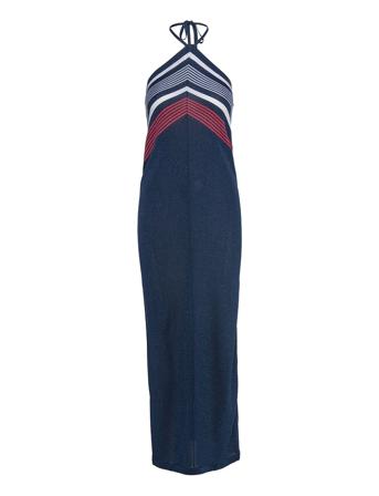 Ibbie Metallic Knit Dress Navy Wood Wood