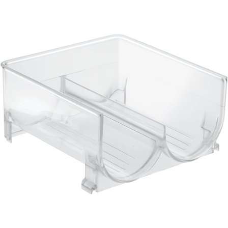 Vinställ för 2 flaskor, stapelbart vinställ i plast, transparent