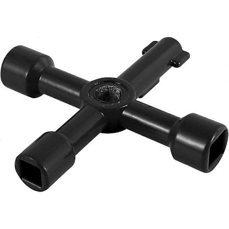 TCGG-4-vägs multifunktionell universalnyckel, lämplig för öppning av el-, vatten- och gasmätarskåp, multifunktionell skåpsnyckel - Perfet