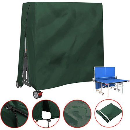 Pingisbordsovertræk, Vandtæt, Vindtæt, UV-bestandigt, Robust Oxford-stof, Tennisbordsovertræk (Grøn)