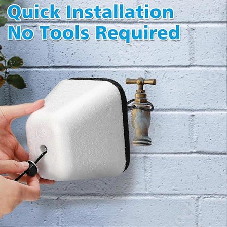 2 stk Utendørs kranbeskyttere for vinteren, Enkel å installere Isolert skumbeskytter mot frost for utendørs kran