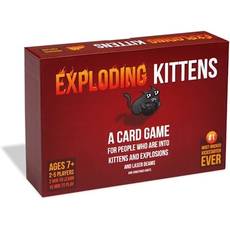 Exploding Kittens - Et russisk roulette-kortspil, kortspil for voksne, teenagere og børn - 2-5 spillere