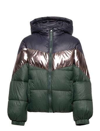 Tndixo Puff Jacket Fôret Jakke Multi/mønstret The New