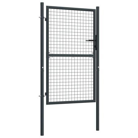 Vidaxl Nätgrind För Trädgård Galvaniserat Stål 100x200 Cm Grå Antracit