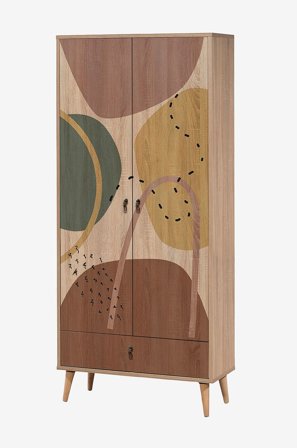 Hanah Home - Garderobeskap - Cany - Beige - Klesoppbevaring - Fra Homeroom