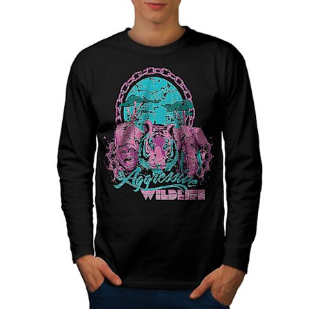 Animal Wildlife Nature Men långärmad T-shirt