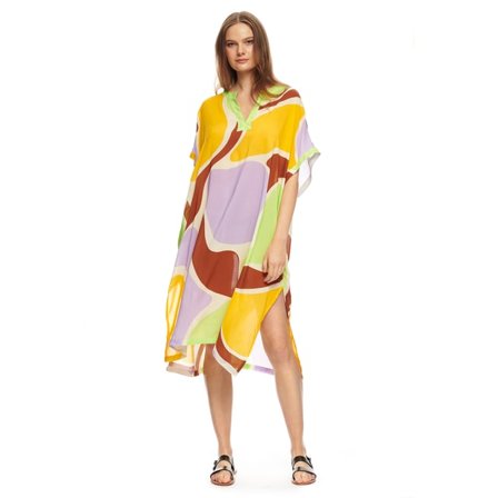 Scampi Beachwear Flores Strandplagg Dam Gul ONESIZE