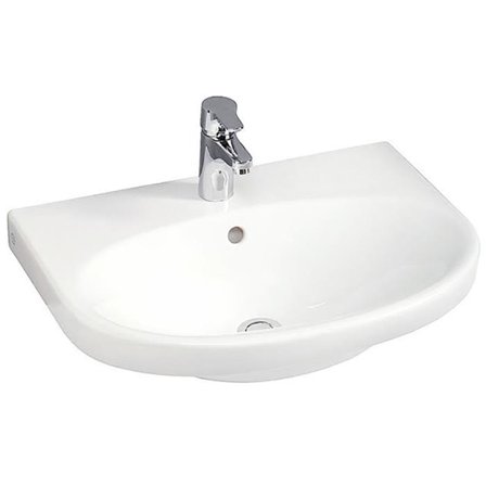 Gustavsberg Nautic 5556 Håndvask til bolt-/beslagsmontering, 56 cm, Badeværelse