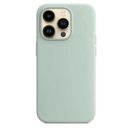 Apple - Blå Cactus Silikondeksel med for iPhone 14 Pro