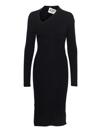 Era Knit Dress Black Just Female