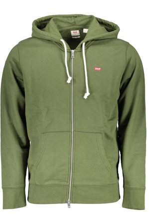 Levi's Felpa Con Zip Uomo Verde