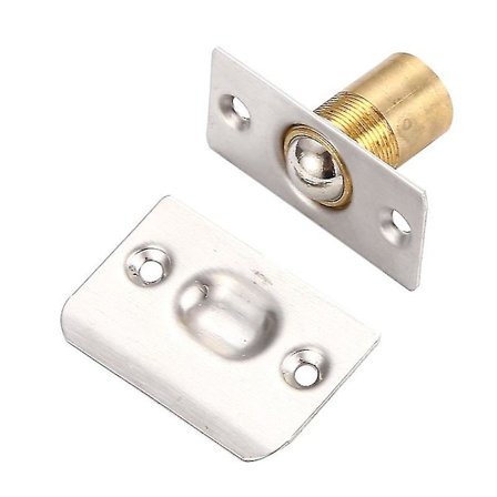 4-pack Dörrbollfångare i Rostfritt Stål, Justerbar Rullboll Möbeldörrlås, För Pantry, Skåp, Dörrfjäder Ren Koppar {Db}