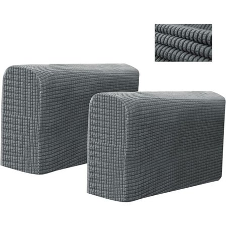 (Lysegrå) 2 stk Sofa Armrest Covers, Stol Arm Beskyttere Str