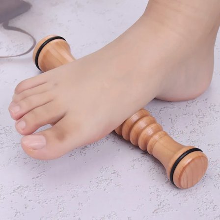 Fotmassage Roller i Trä för Plantar Fasciit Relief Djupvävnadsmassage Stress Relief Fotmassage Stress~05811