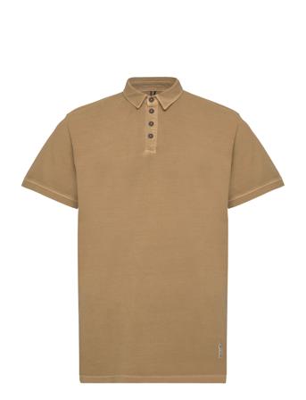 Landon Cotton Pique Polo Ss Fat Moose Khaki