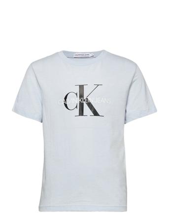 Monogram Logo T-Shirt T-shirts Short-sleeved Blå Calvin Klein