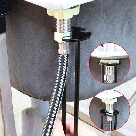 Køkkenreparation VVS-værktøj vask vandhane skruenøgle vandrør fire-klo skruenøgle badeværelse skruenøgle værktøjssæt 4-delt bajonet