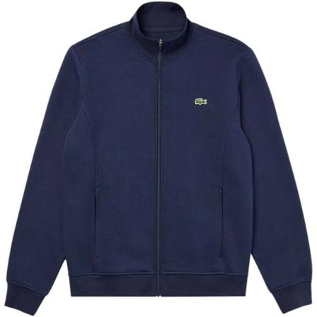 Lacoste, Sport Cotton Blend Fleece Zip Sweatshirt Niebieski, Mężczyzna, Rozmiar: M