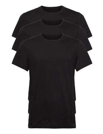 S/S Crew Neck 3Pk T-shirt Sort Calvin Klein