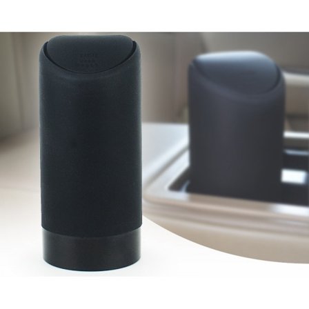 Bil søppelbøtte med silikonlokk, liten bil søppelbøtte med lokk, vaskbar Sil