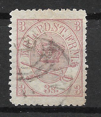 Danmark 1870 - AFA 12A - Stemplet