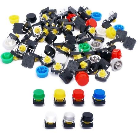 70 kpl 4 Pin Push Button Switch Momentary Switches Kytkimet