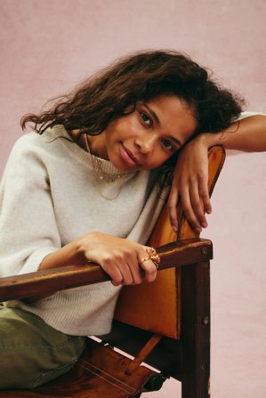 Kappahl | Top z dzianiny Biały 134/140 | Biały